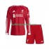 Liverpool Voetbalshirt Kleuters/Kids Thuis Tenue 2025-2026 Lange Mouw