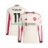 Liverpool Voetbalshirt Mohamed Salah 11 Heren Uit Tenue 2025-2026 Lange Mouw