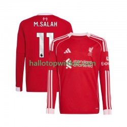 Liverpool Voetbalshirt Mohamed Salah 11 Heren Thuis Tenue 2025-2026 Lange Mouw