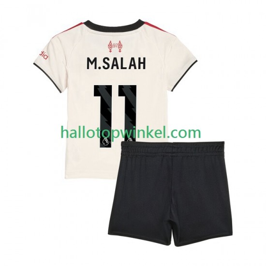 Liverpool Voetbalshirt Mohamed Salah 11 Kleuters/Kids Uit Tenue 2025-2026 Korte Mouw