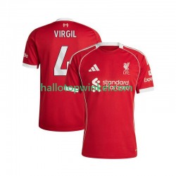 Liverpool Voetbalshirt Virgil van Dijk 4 Heren Thuis Tenue 2025-2026 Korte Mouw