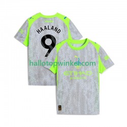 Manchester City Voetbalshirt Erling Haaland 9 Heren Derde Tenue 2025-2026 Korte Mouw
