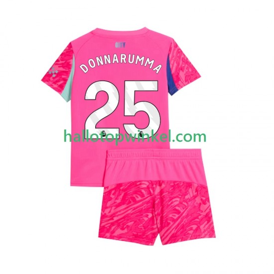 Manchester City Voetbalshirt Gianluigi Donnarumma 25 Doelman Kleuters/Kids Uit Tenue 2025-2026 Korte Mouw