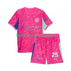 Manchester City Voetbalshirt Gianluigi Donnarumma 25 Doelman Kleuters/Kids Uit Tenue 2025-2026 Korte Mouw