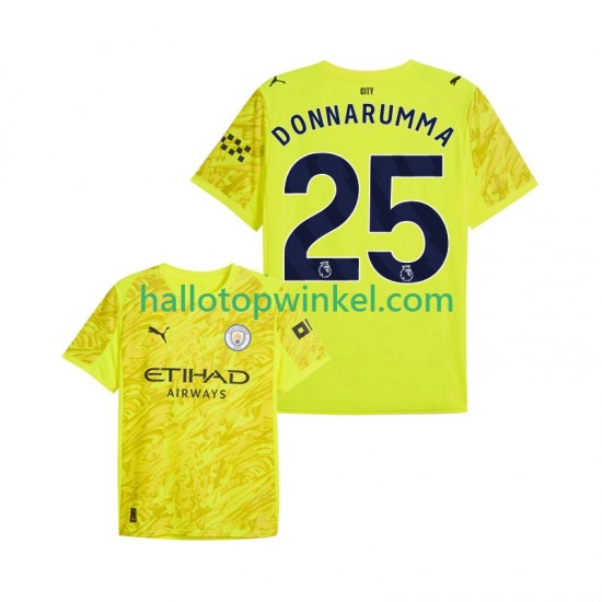 Manchester City Voetbalshirt Gianluigi Donnarumma 25 Doelman Heren Derde Tenue 2025-2026 Korte Mouw