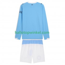 Manchester City Voetbalshirt Kleuters/Kids Thuis Tenue 2025-2026 Lange Mouw