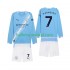 Manchester City Voetbalshirt Omar Marmoush 7 Kleuters/Kids Thuis Tenue 2025-2026 Lange Mouw