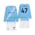 Manchester City Voetbalshirt Phil Foden 47 Kleuters/Kids Thuis Tenue 2025-2026 Lange Mouw