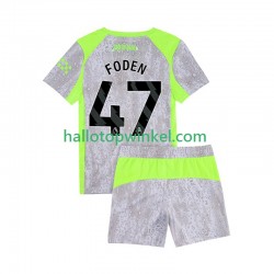 Manchester City Voetbalshirt Phil Foden 47 Kleuters/Kids Derde Tenue 2025-2026 Korte Mouw