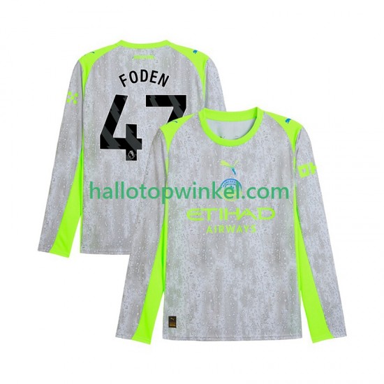 Manchester City Voetbalshirt Phil Foden 47 Heren Derde Tenue 2025-2026 Lange Mouw