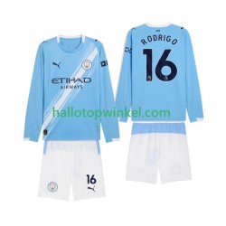 Manchester City Voetbalshirt Rodrigo Hernandez 16 Kleuters/Kids Thuis Tenue 2025-2026 Lange Mouw