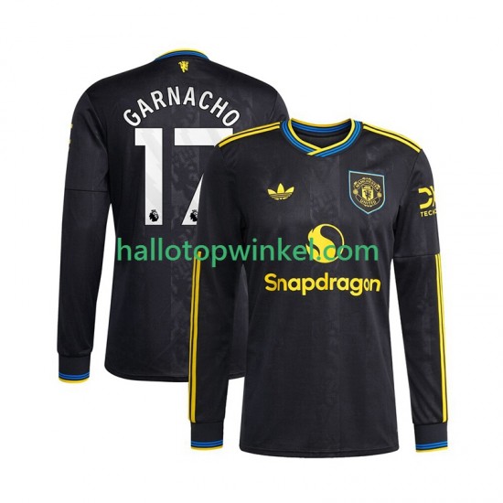 Manchester United Voetbalshirt Alejandro Garnacho 17 Heren Derde Tenue 2025-2026 Lange Mouw