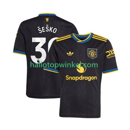 Manchester United Voetbalshirt Benjamin Sesko 30 Heren Derde Tenue 2025-2026 Korte Mouw