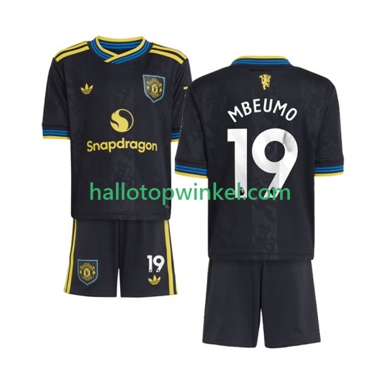 Manchester United Voetbalshirt Bryan Mbeumo 19 Kleuters/Kids Derde Tenue 2025-2026 Korte Mouw