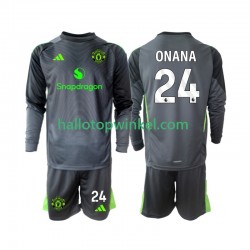 Manchester United Voetbalshirt Andre Onana 24 Doelman Kleuters/Kids Uit Tenue 2025-2026 Lange Mouw