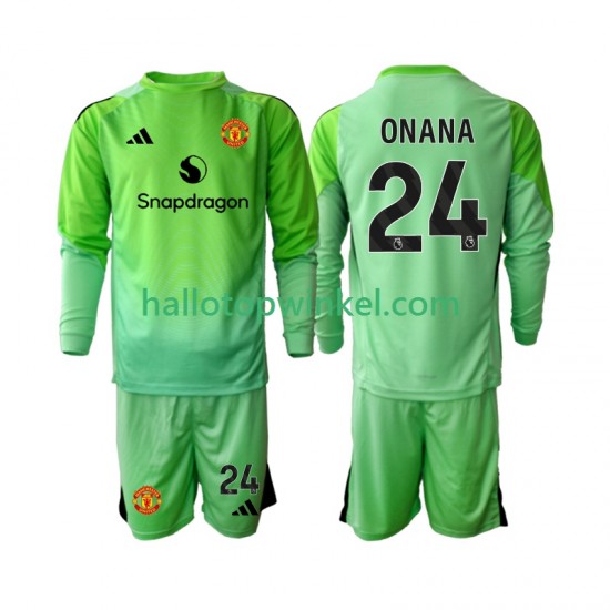 Manchester United Voetbalshirt Andre Onana 24 Doelman Kleuters/Kids Vierde Tenue 2025-2026 Lange Mouw