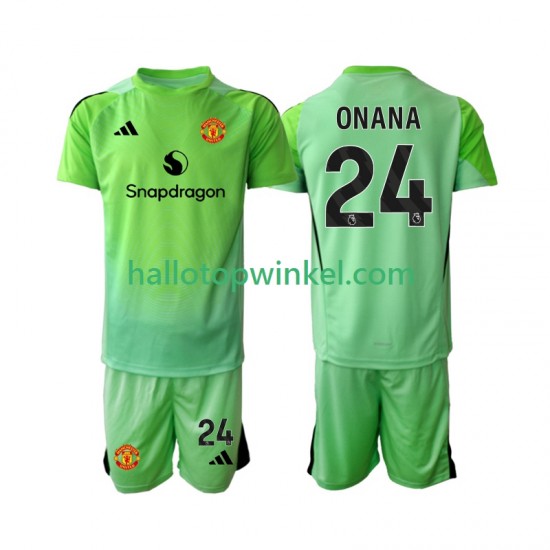 Manchester United Voetbalshirt Andre Onana 24 Doelman Kleuters/Kids Vierde Tenue 2025-2026 Korte Mouw