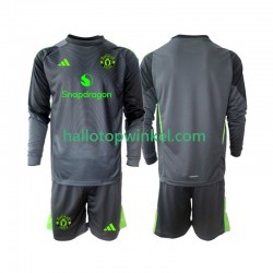 Manchester United Voetbalshirt Doelman Kleuters/Kids Uit Tenue 2025-2026 Lange Mouw