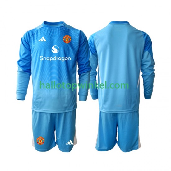 Manchester United Voetbalshirt Doelman Kleuters/Kids Thuis Tenue 2025-2026 Lange Mouw
