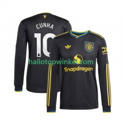 Manchester United Voetbalshirt Matheus Cunha 10 Heren Derde Tenue 2025-2026 Lange Mouw