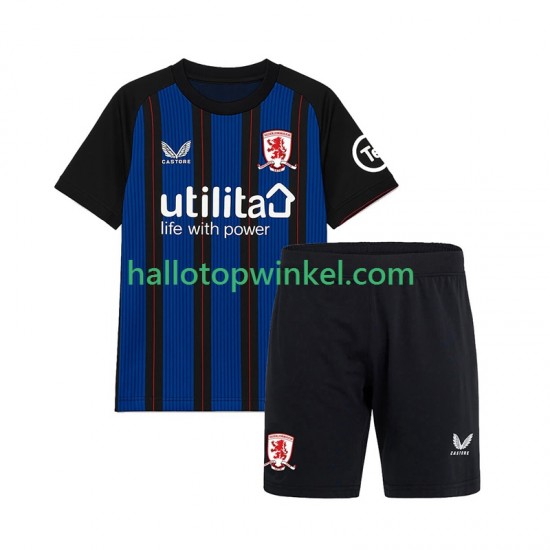 Middlesbrough Voetbalshirt Kleuters/Kids Uit Tenue 2025-2026 Korte Mouw