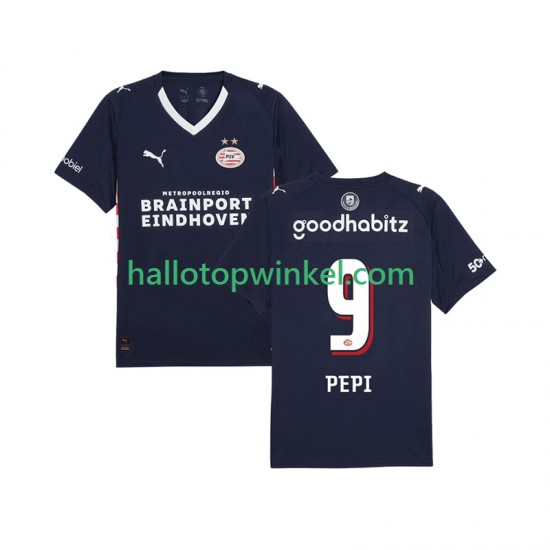 PSV Eindhoven Voetbalshirt Ricardo Pepi 9 Heren Uit Tenue 2025-2026 Korte Mouw