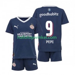 PSV Eindhoven Voetbalshirt Ricardo Pepi 9 Kleuters/Kids Uit Tenue 2025-2026 Korte Mouw
