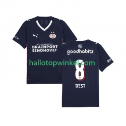 PSV Eindhoven Voetbalshirt Sergino Dest 8 Heren Uit Tenue 2025-2026 Korte Mouw