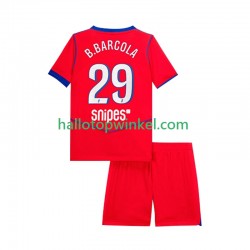Paris Saint-Germain Voetbalshirt Bradley Barcola 29 Kleuters/Kids Derde Tenue 2025-2026 Korte Mouw