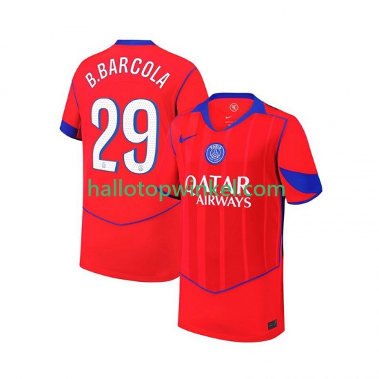Paris Saint-Germain Voetbalshirt Bradley Barcola 29 Heren Derde Tenue 2025-2026 Korte Mouw
