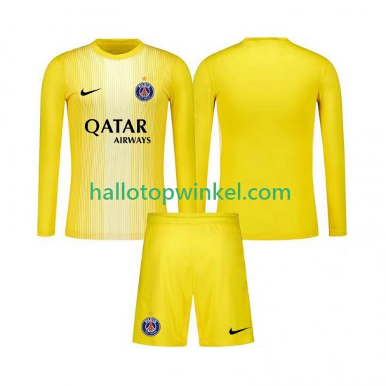 Paris Saint-Germain Voetbalshirt Doelman Kleuters/Kids Derde Tenue 2025-2026 Lange Mouw