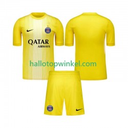 Paris Saint-Germain Voetbalshirt Doelman Kleuters/Kids Derde Tenue 2025-2026 Korte Mouw