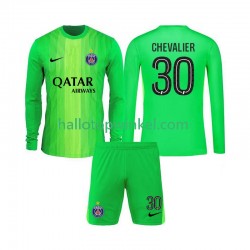 Paris Saint-Germain Voetbalshirt Lucas Chevalier 30 Doelman Kleuters/Kids Uit Tenue 2025-2026 Lange Mouw