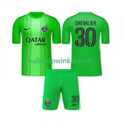 Paris Saint-Germain Voetbalshirt Lucas Chevalier 30 Doelman Kleuters/Kids Uit Tenue 2025-2026 Korte Mouw