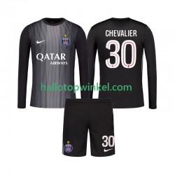 Paris Saint-Germain Voetbalshirt Lucas Chevalier 30 Doelman Kleuters/Kids Thuis Tenue 2025-2026 Lange Mouw