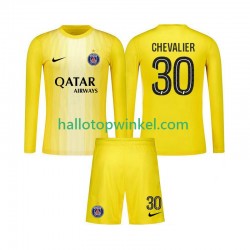 Paris Saint-Germain Voetbalshirt Lucas Chevalier 30 Doelman Kleuters/Kids Derde Tenue 2025-2026 Lange Mouw