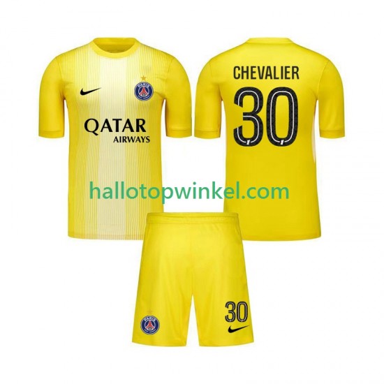 Paris Saint-Germain Voetbalshirt Lucas Chevalier 30 Doelman Kleuters/Kids Derde Tenue 2025-2026 Korte Mouw