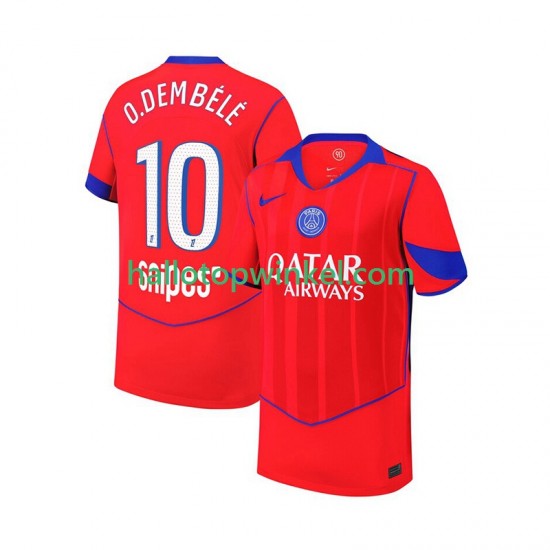 Paris Saint-Germain Voetbalshirt Ousmane Dembele 10 Heren Derde Tenue 2025-2026 Korte Mouw