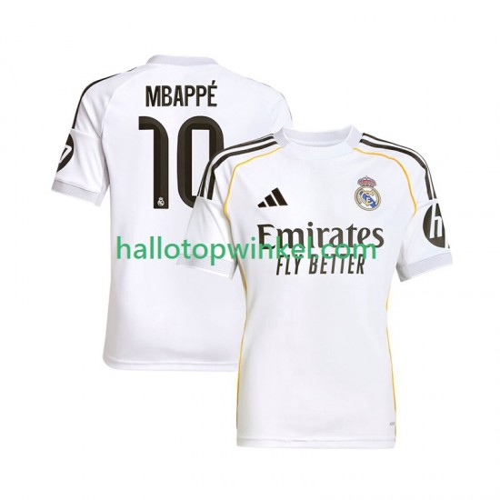 Real Madrid Voetbalshirt Mbappé Kylian 10 Heren Thuis Tenue 2025-2026 Korte Mouw