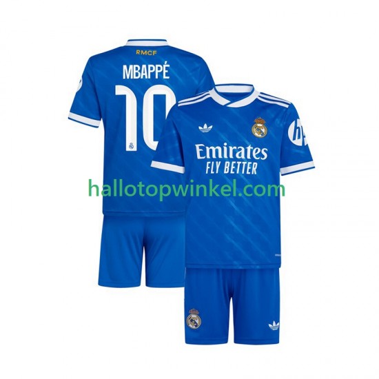 Real Madrid Voetbalshirt Mbappé Kylian 10 Kleuters/Kids Derde Tenue 2025-2026 Korte Mouw