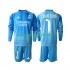 Real Madrid Voetbalshirt Thibaut Courtois 1 Kleuters/Kids Thuis Tenue 2025-2026 Lange Mouw