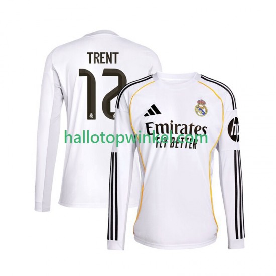 Real Madrid Voetbalshirt Trent Alexander-Arnold 12 Heren Thuis Tenue 2025-2026 Lange Mouw