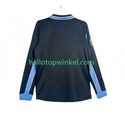 SS Lazio Voetbalshirt 1998 Retro Heren Uit Tenue 1999 Lange Mouw