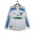SS Lazio Voetbalshirt 2000 Retro Heren Uit Tenue 1999 Lange Mouw