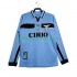 SS Lazio Voetbalshirt 1998 Retro Heren Thuis Tenue 1999 Lange Mouw