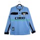 SS Lazio Voetbalshirt 1998 Retro Heren Thuis Tenue 1999 Lange Mouw