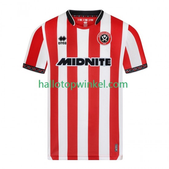 Sheffield United Voetbalshirt Heren Thuis Tenue 2025-2026 Korte Mouw