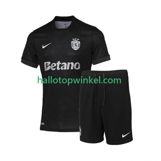 Sporting CP Voetbalshirt Kleuters/Kids Uit Tenue 2025-2026 Korte Mouw