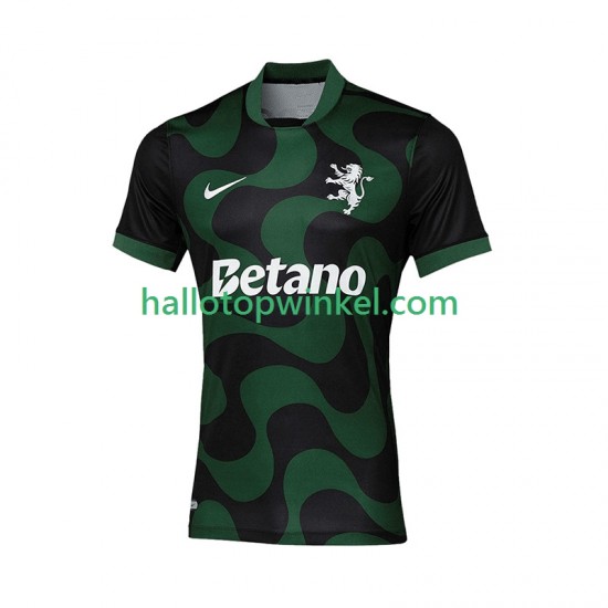 Sporting CP Voetbalshirt Heren Uit Tenue Vierde Tenue 2025-2026 Korte Mouw
