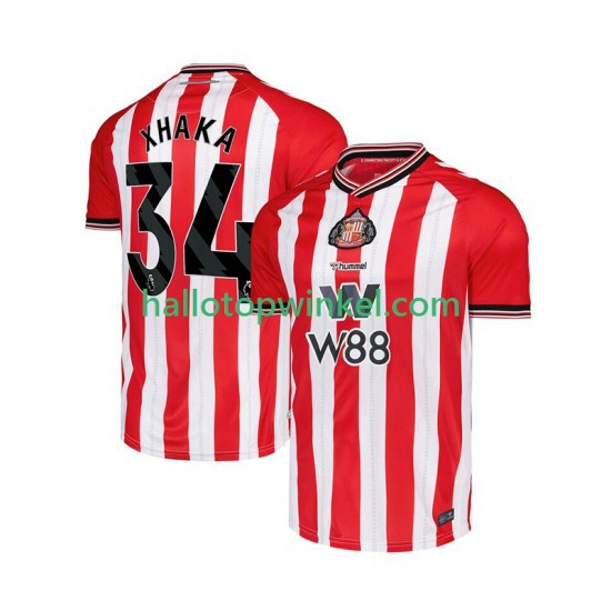 Voetbalshirt Sunderland Granit Xhaka 34 Heren Thuis Tenue 2025-2026 Korte Mouw